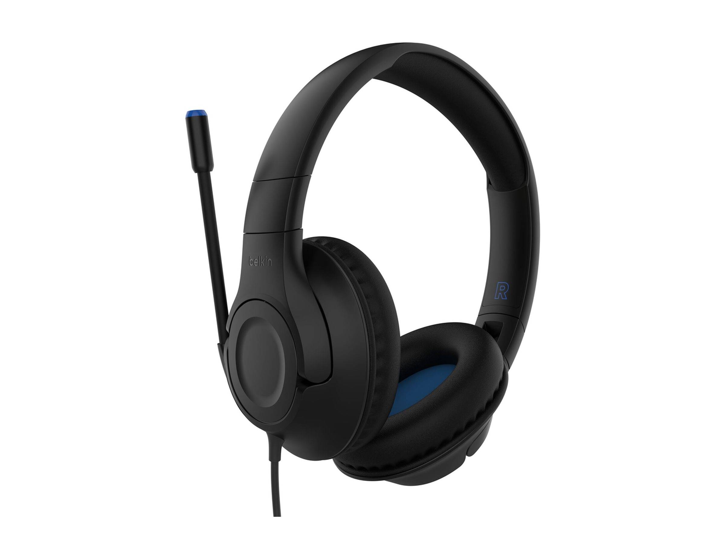 Belkin Gaming Inspire Kabel On-Ear-Kopfhörer für Kinder, blk