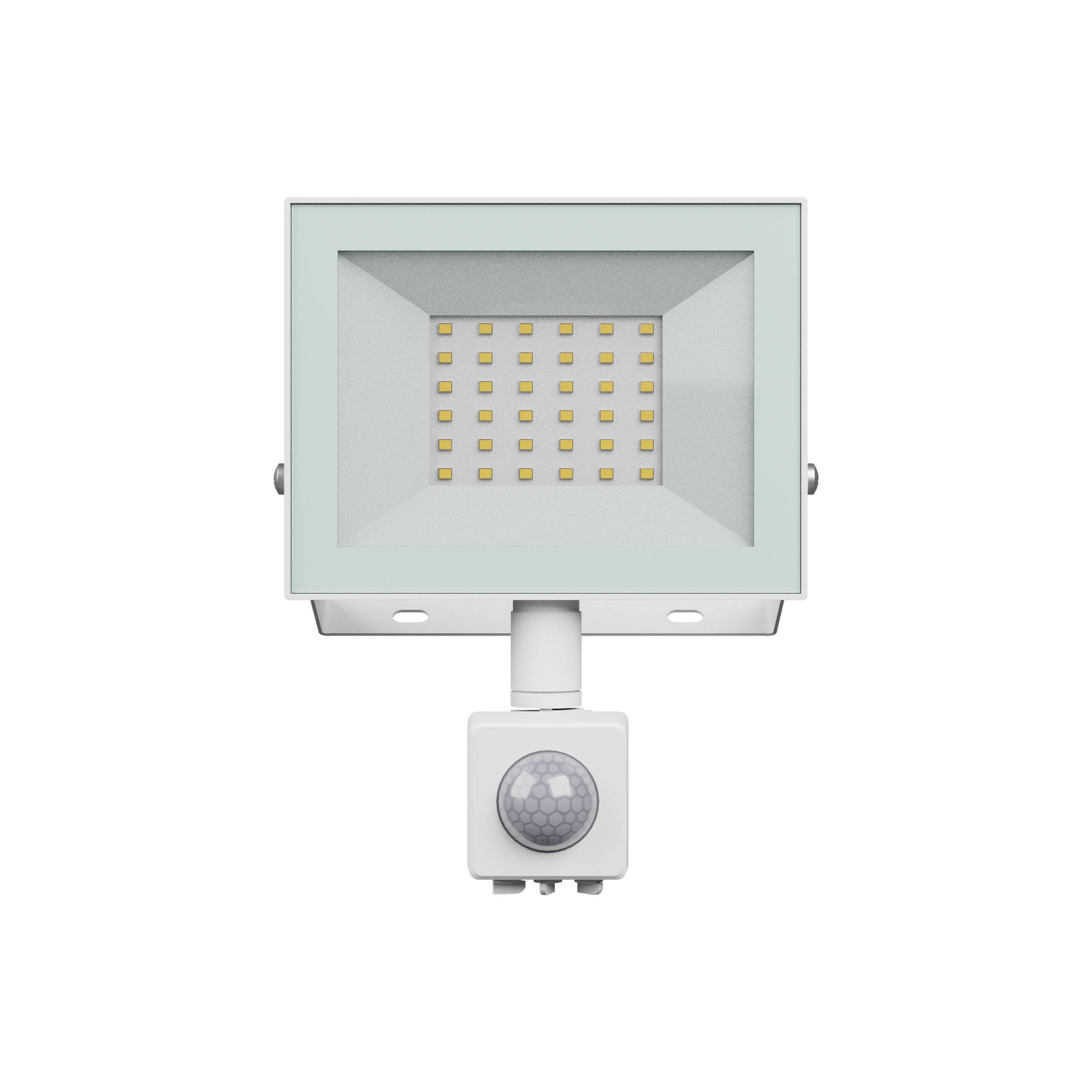 Spectrum LED NOCTIS LUX 4 Fluter 30W Strahler 2500lm weiß 100° IP44 Kaltweiß 6000K mit Bewegungssensor