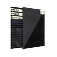 Balkonkraftwerk leistungsstarkes Solaranlage Set mit 2 Modulen Bifazial Full-Black Balkonkraftwerk leistungsstarkes Solaranlage Set mit 2 Modulen Bifazial Full-Black