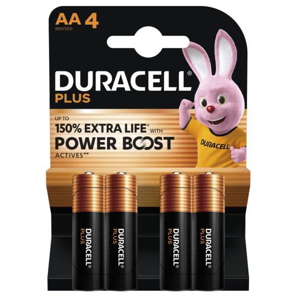 Duracell Batterie Plus - AA (MN1500/LR6) Boost K4 4St.