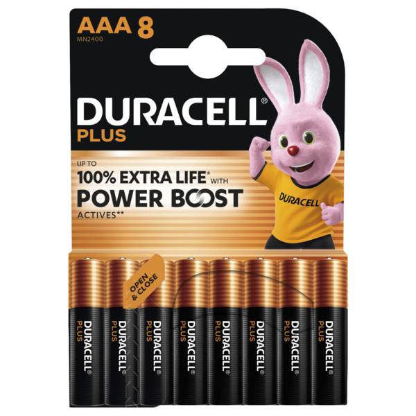Duracell Plus Alkaline Batterie Micro Aaa LR03 - Batterie - Micro (AAA)