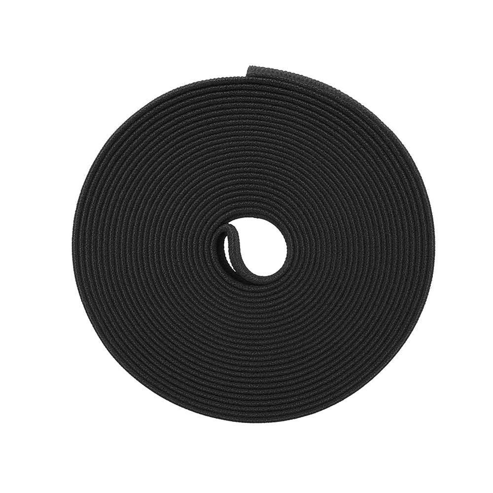 Klett-Kabelbinder 2m x 10mm Schwarz zuschneidbar für Kabelmanagement
