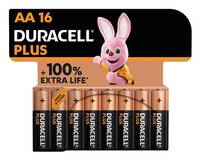 Duracell Plus AA 16er-Pack Batterien mit „100% EXTRA LEBENSDAUER