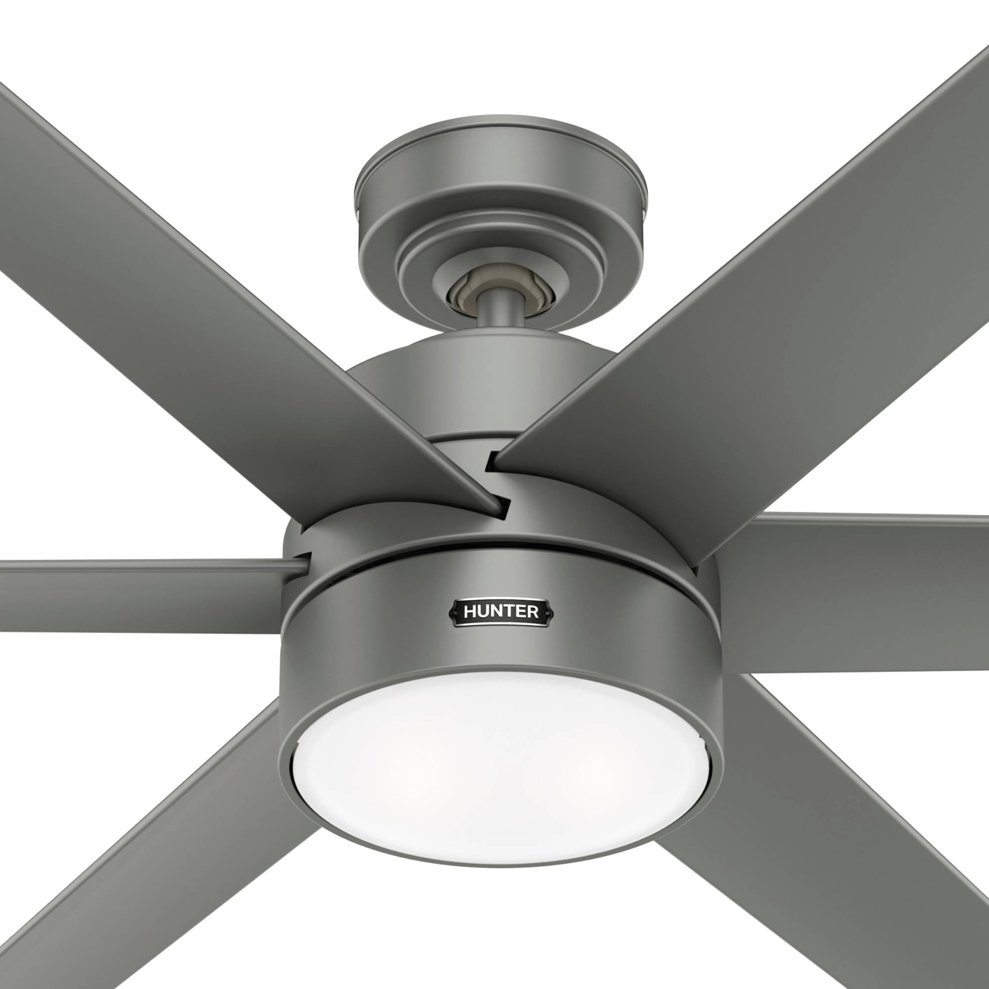 DC Deckenventilator Solaria Silber 152 cm mit LED