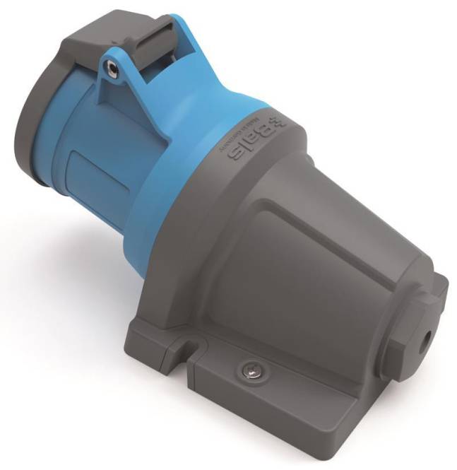 Bals Wandsteckdose INNOLINQ QC 110646 32A 3p 230V 6h IP44 blau blank Industriematerial