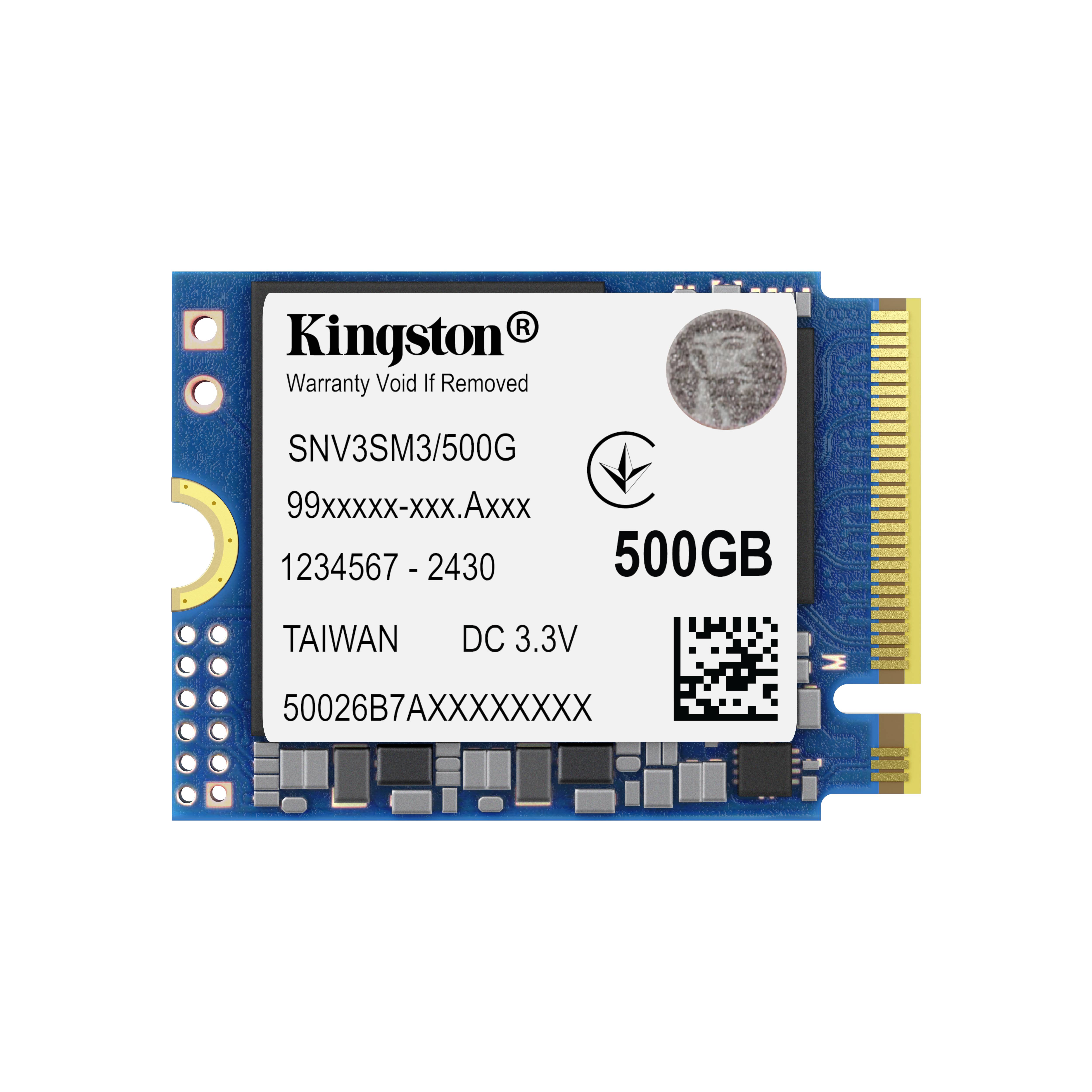 Kingston NV3 - SSD - 500 GB - intern - M.2 2230 - PCIe 4.0 x4 (NVMe)