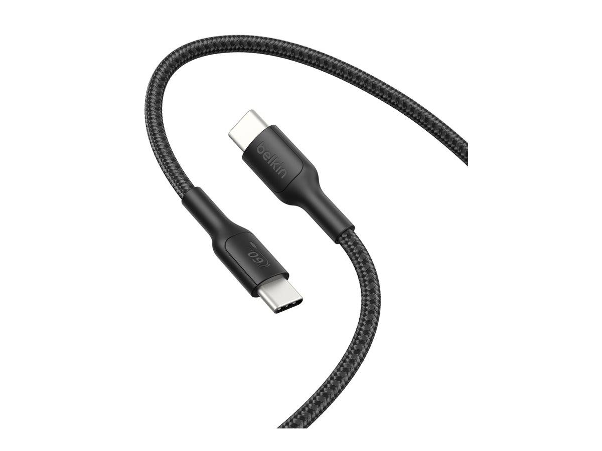 Belkin USB-Kabel - USB-C (M) zu USB-C (M)USB 2.0 - 2 m - braided - USB-C Power
