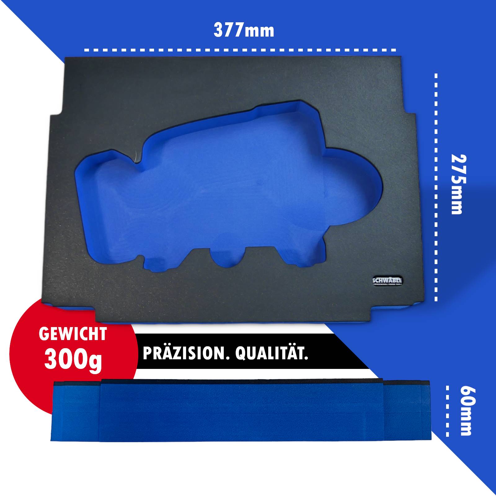 SCHWÄBLE® Schaumeinlage Schaumstoffeinlage für Makita Kompressor DMP180