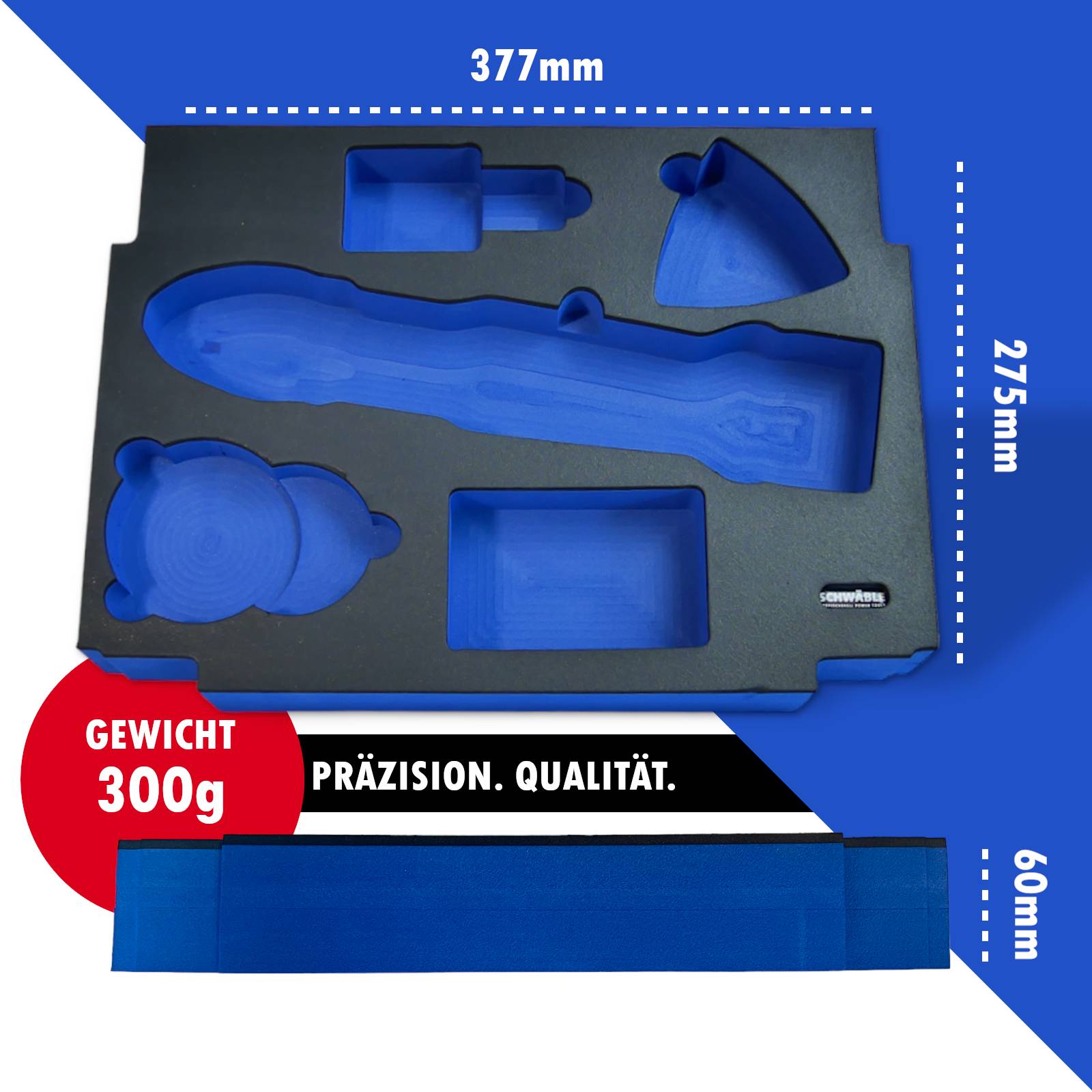 SCHWÄBLE® Schaumeinlage Schaumstoffeinlage für Makita Multitool DTM51