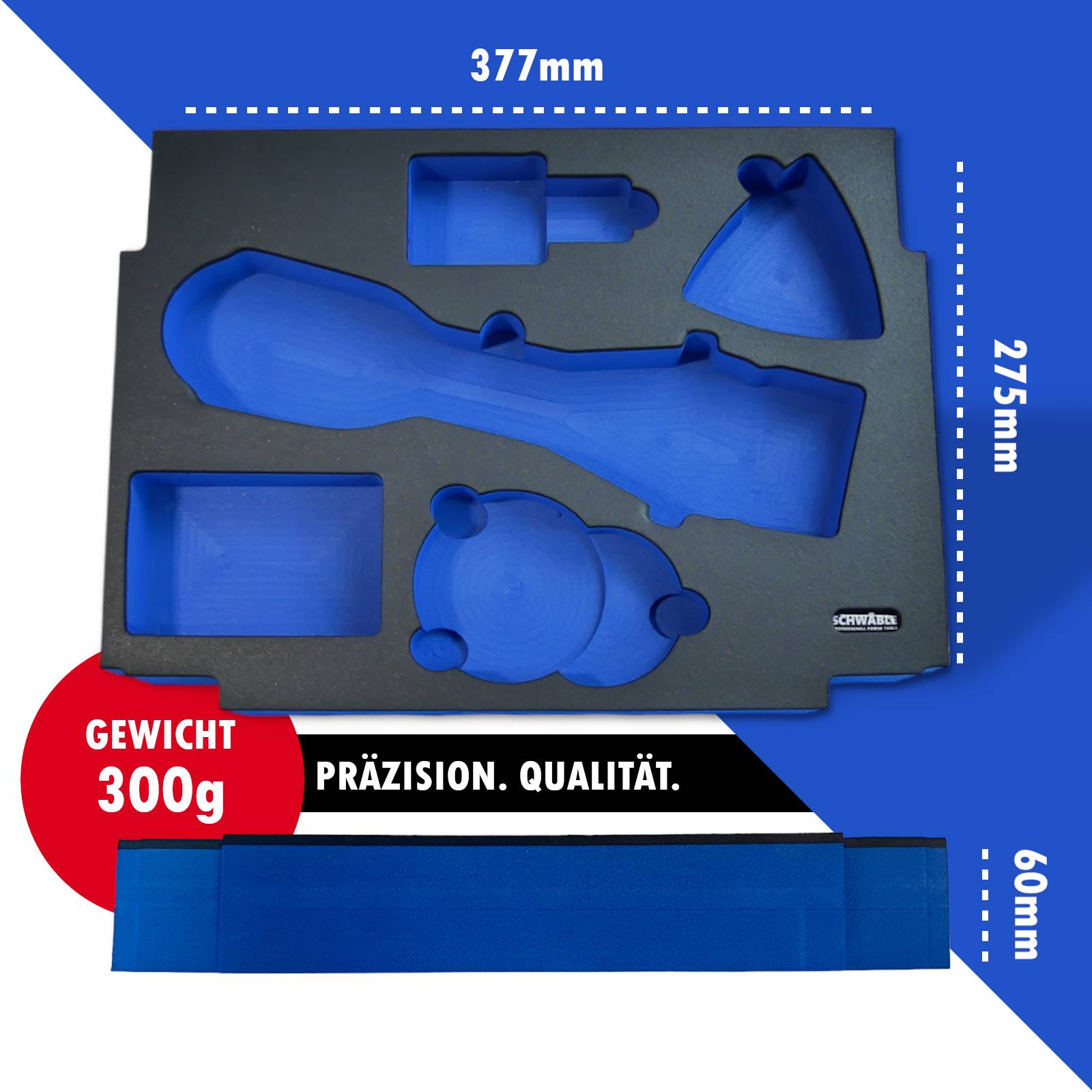 SCHWÄBLE® Schaumeinlage Schaumstoffeinlage für Makita Multitool DTM52