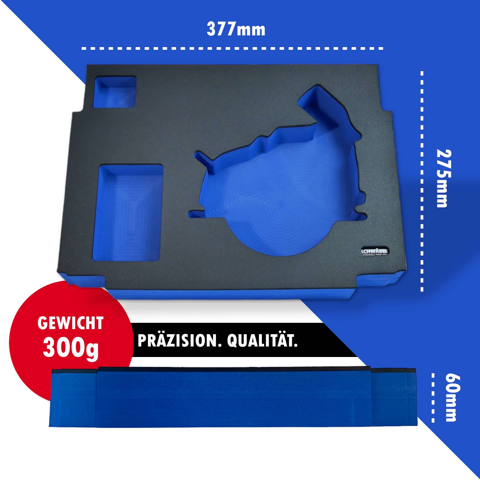 SCHWÄBLE® Schaumeinlage Schaumstoffeinlage für Makita Diamantschneider DCC500