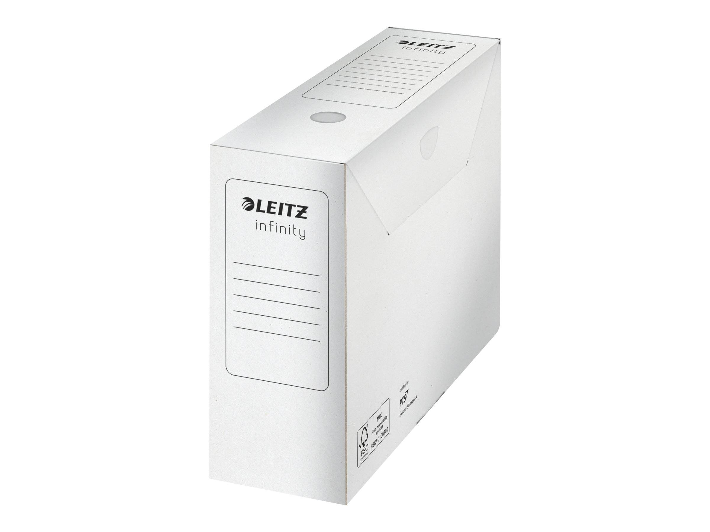 LEITZ Archivboxen Infinity weiß 10,0 x 33,0 x 25,5 cm, 10 St.