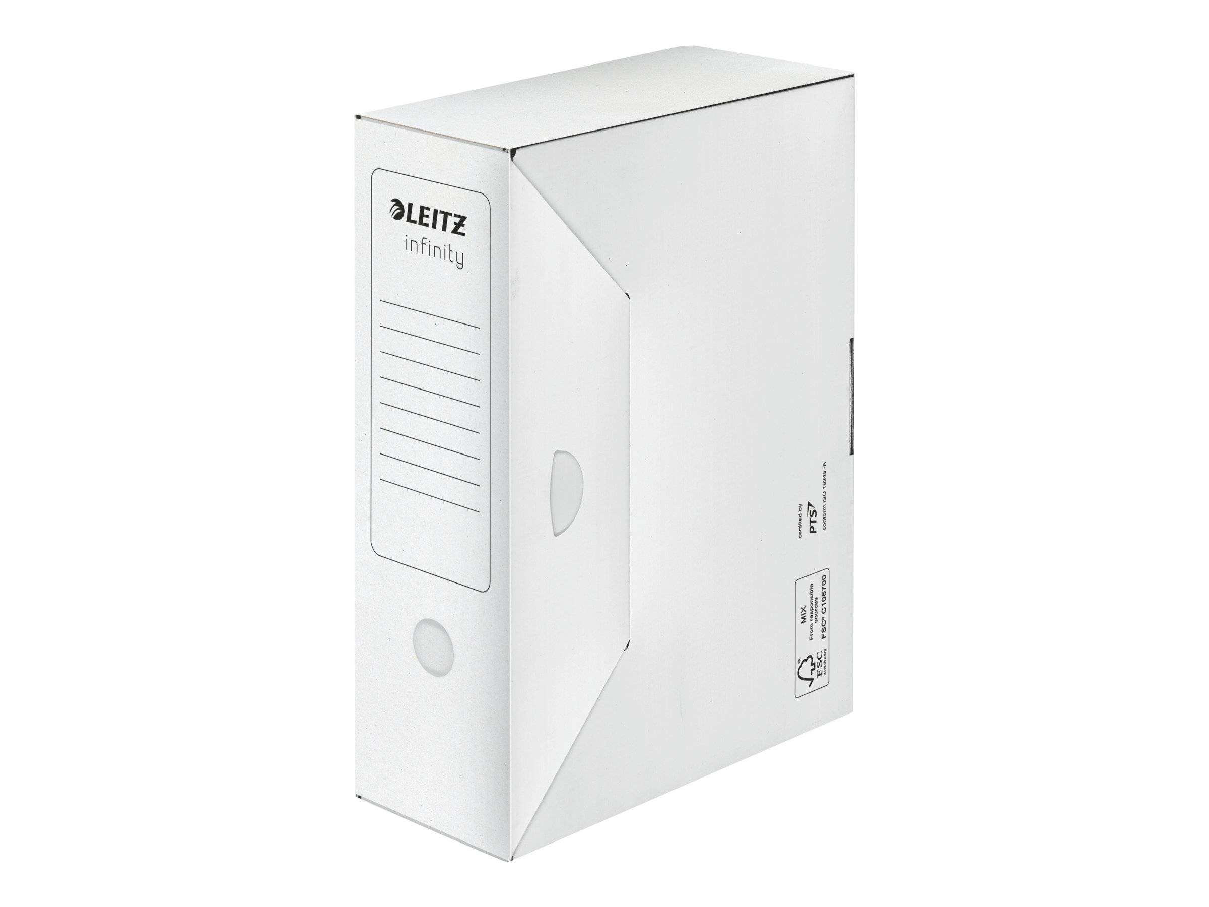 LEITZ Archivboxen Infinity weiß 10,0 x 33,0 x 25,5 cm, 10 St.