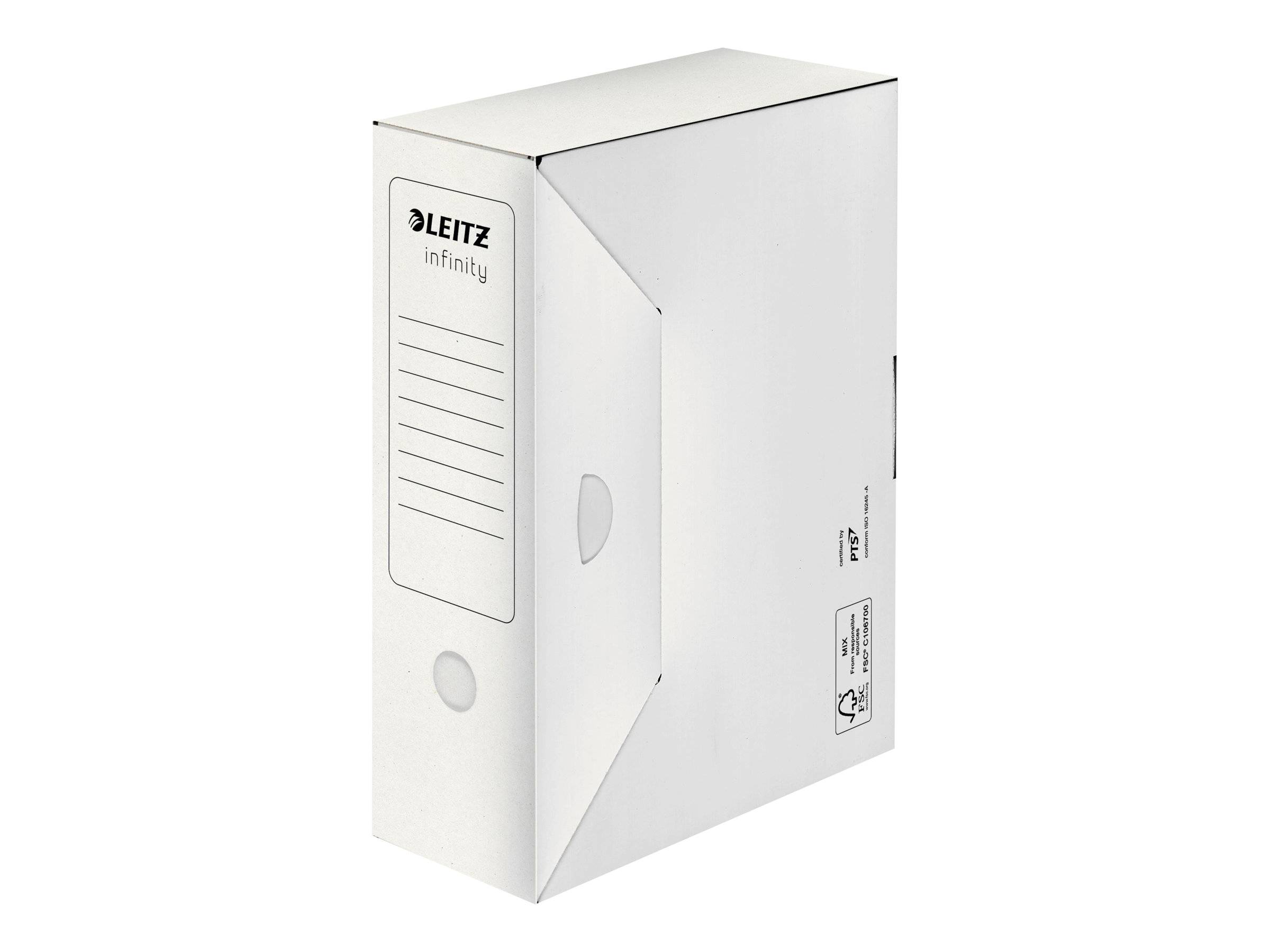 LEITZ Archivboxen Infinity weiß 10,0 x 33,0 x 25,5 cm, 10 St.