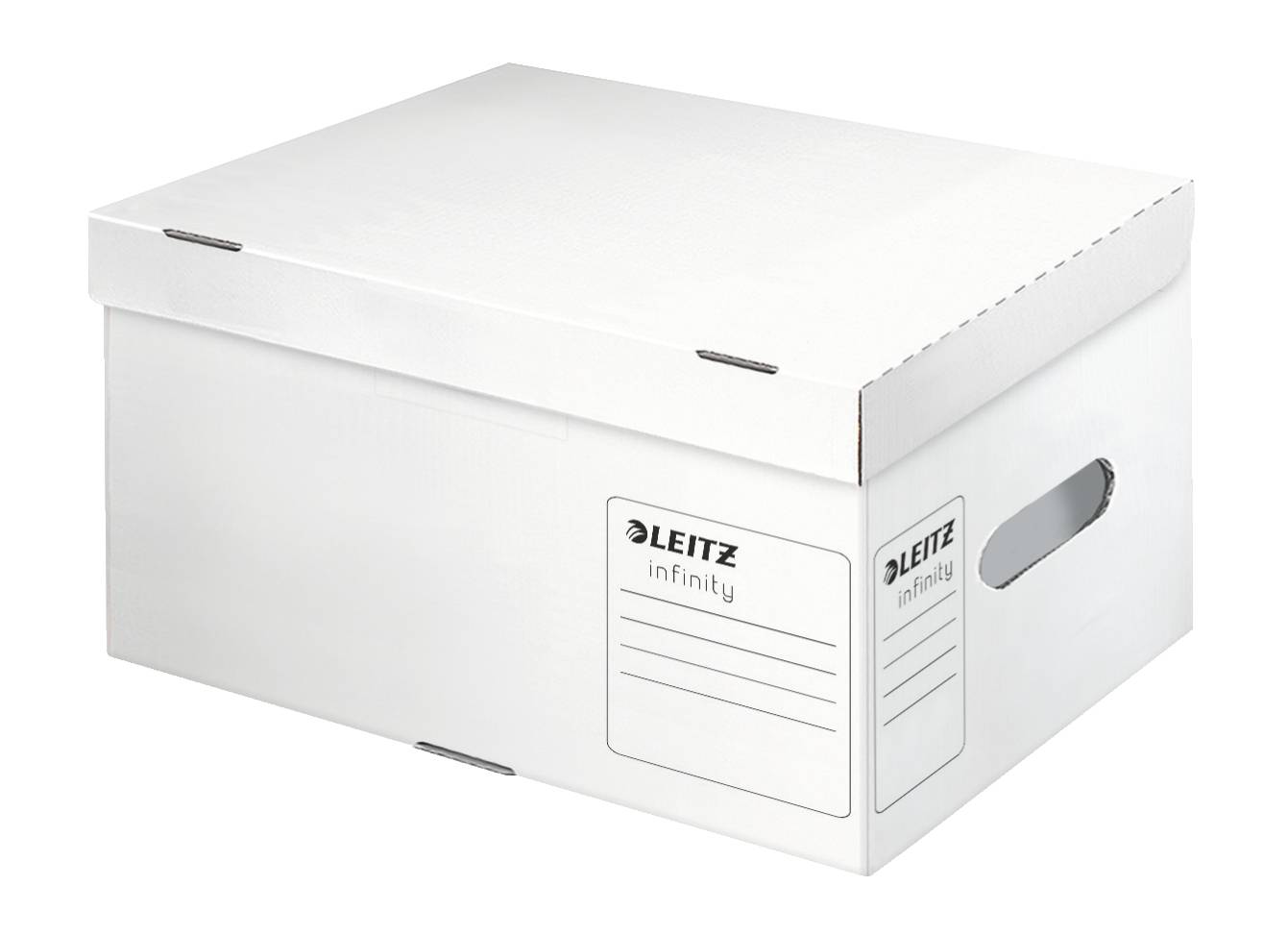 Esselte Leitz 10 Archivboxen Infinity A4 Plus weiß 35.5 x 25.5 19.0 cm
