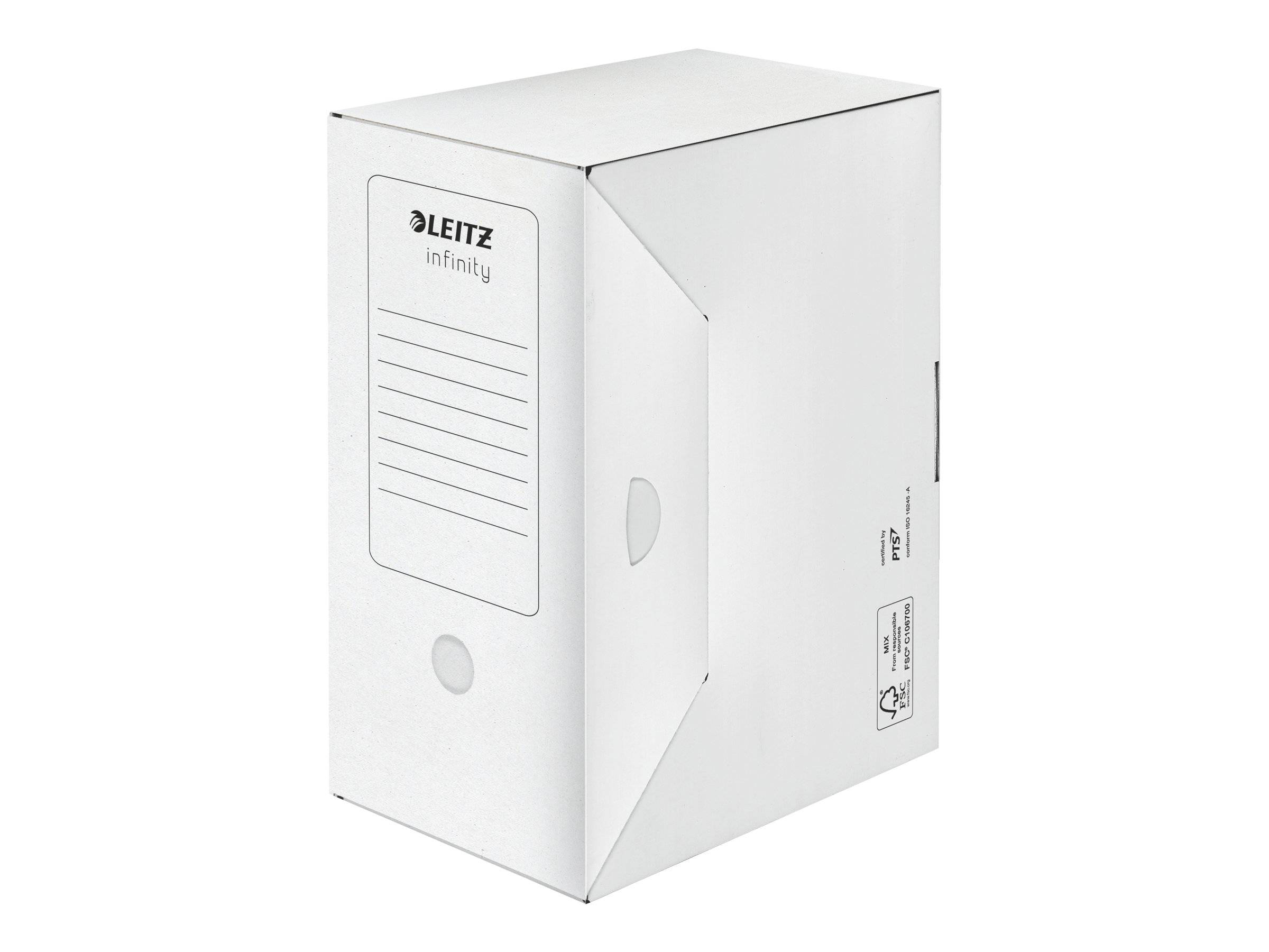 LEITZ Archivboxen Infinity weiß 15,0 x 33,0 x 25,5 cm, 10 St.