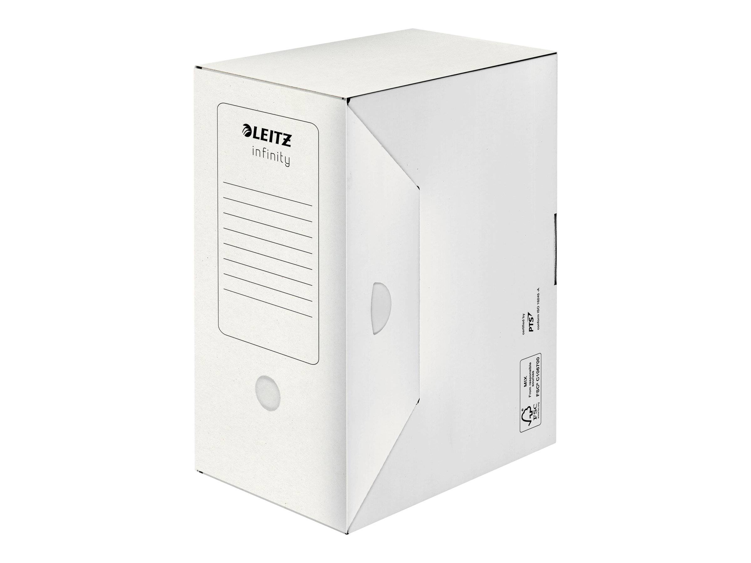 LEITZ Archivboxen Infinity weiß 15,0 x 33,0 x 25,5 cm, 10 St.