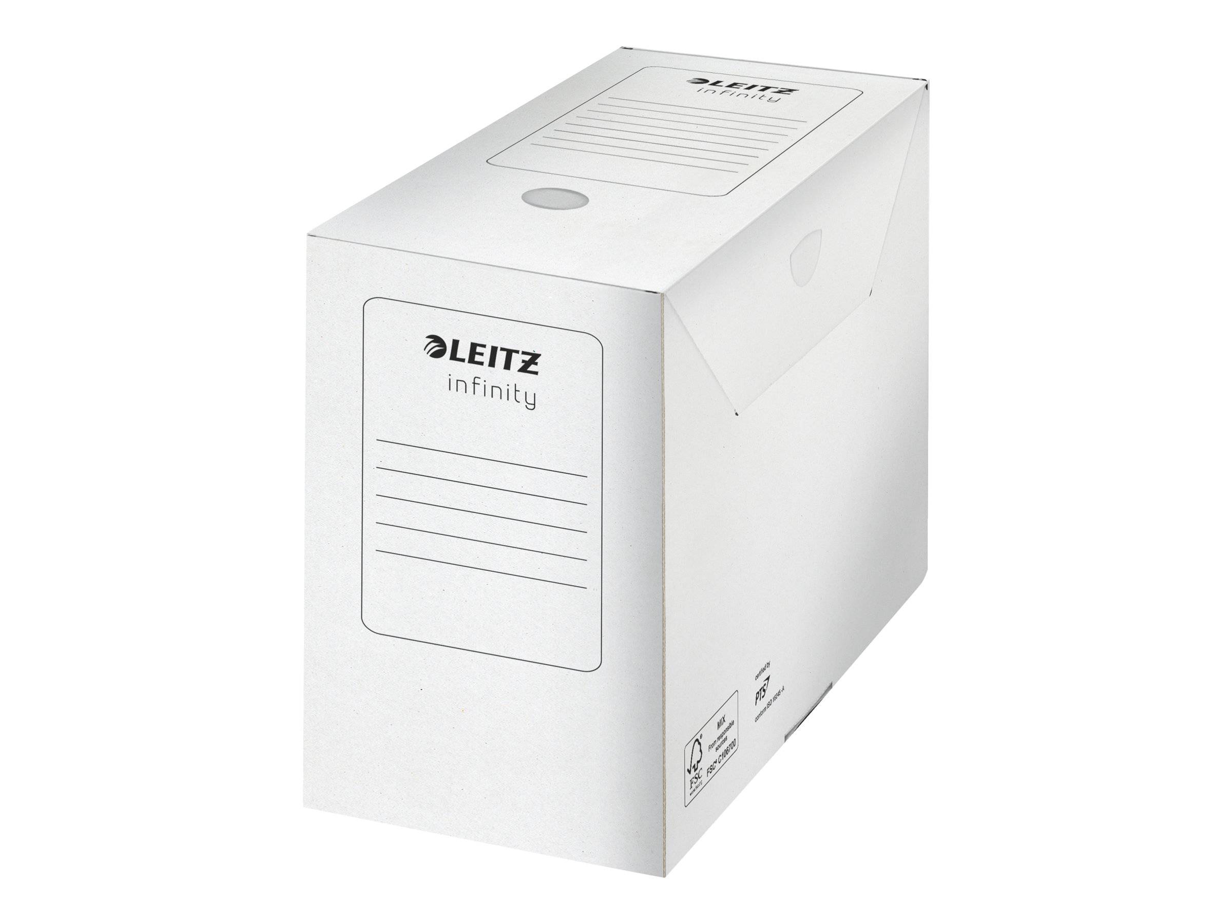 LEITZ Archivboxen Infinity weiß 15,0 x 33,0 x 25,5 cm, 10 St.