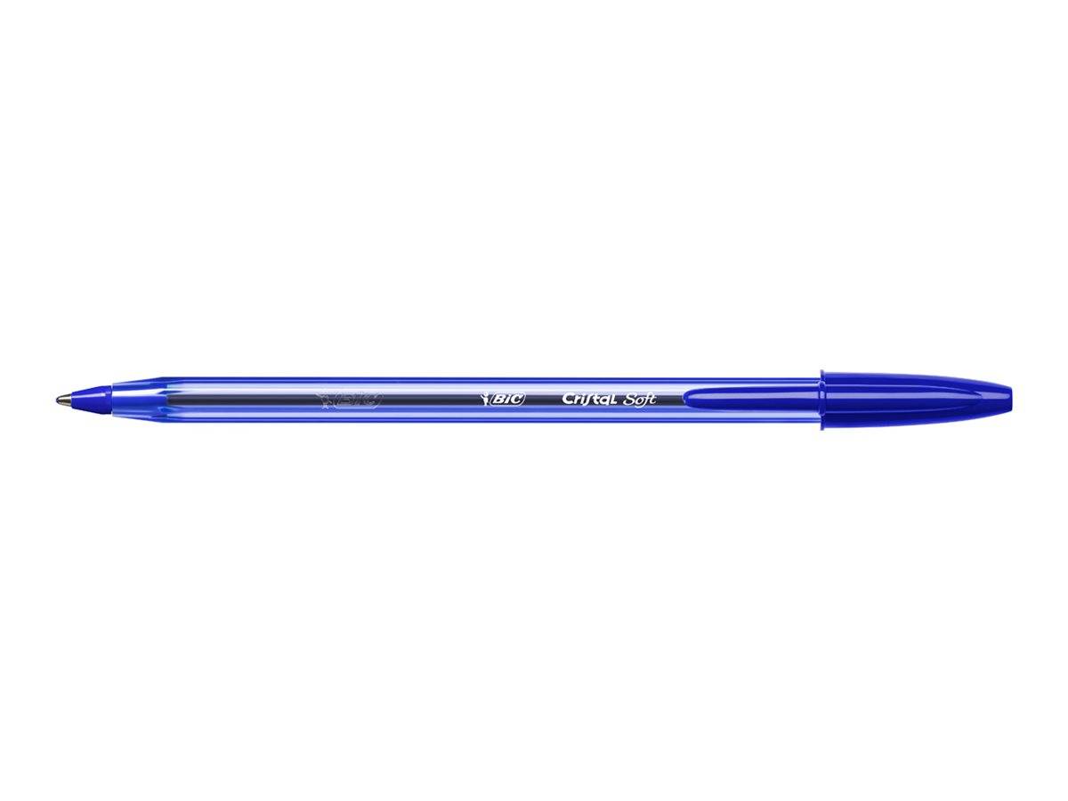 BIC Cristal SOFT - Kugelschreiber - Blau, Schwarz, Rot, Grün - 1.2 mm - Mittel (Packung mit 10)