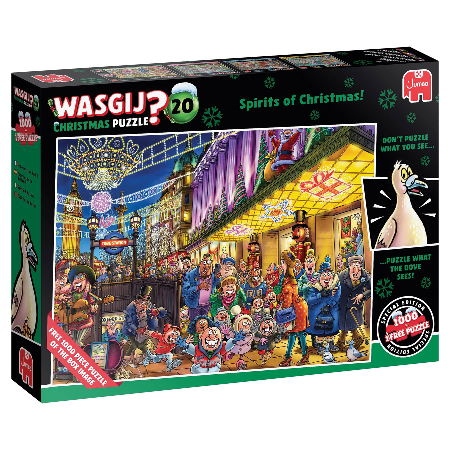 Wasgij Christmas 20 - Weihnachtsgeister 2x1000 Teile Puzzle