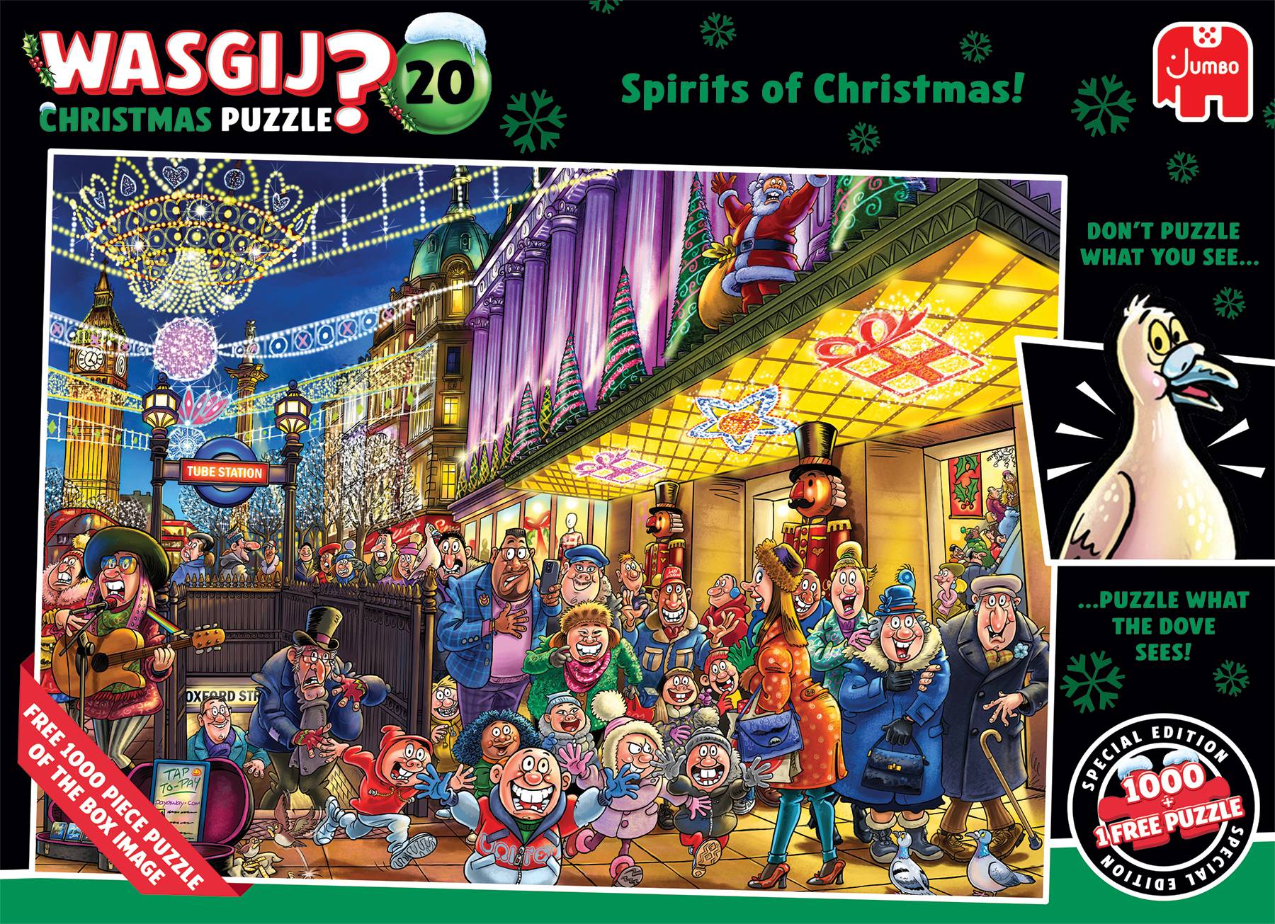 Wasgij Christmas 20 - Weihnachtsgeister 2x1000 Teile Puzzle