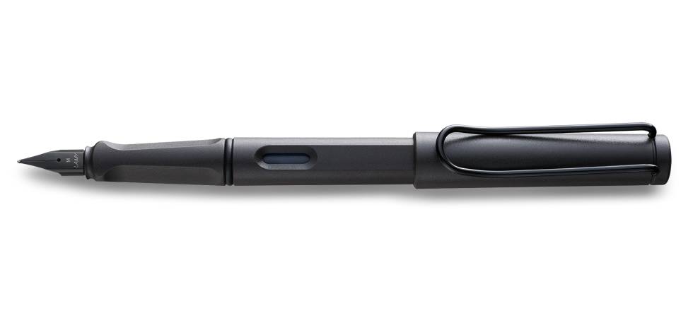 LAMY Safari - Schwarz - Kartuschenfüllsystem - Blau - Kunststoff - Kursiv nib - Chromstahl