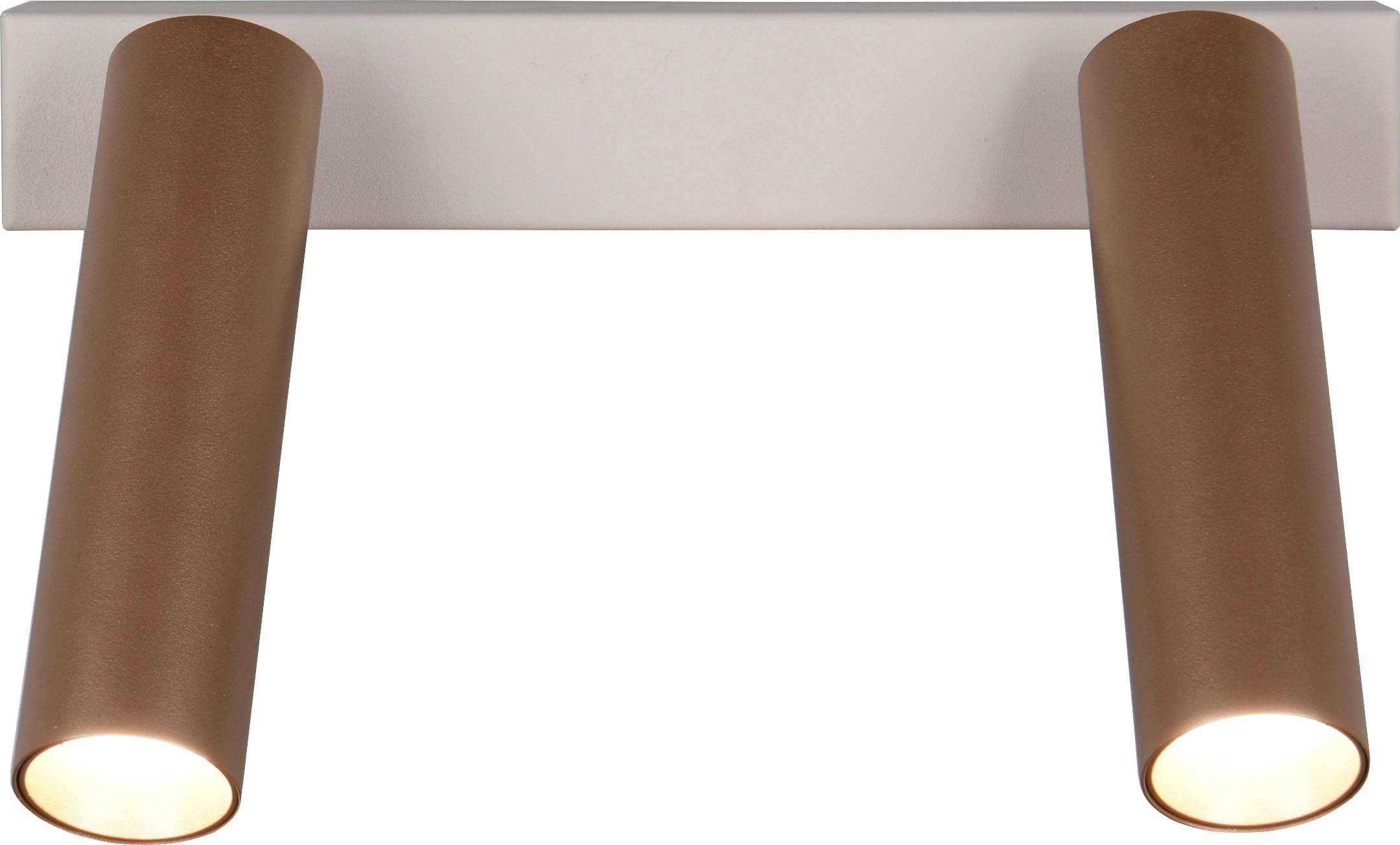 TRIO LED-Spotleuchte AMBALA, 849210265, 2-fach, 2x 5,5 W, 2x 500 ml, coffee