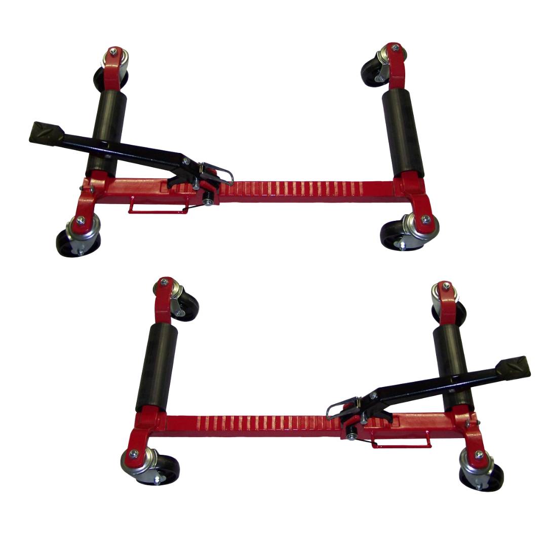 Berger & Schröter | 2er Set Rangierhilfe, Radmontagehilfe für Reifenwechsel + Montagerollbrett, Rollsitz für Arbeiten am Auto, KFZ, SUV, Traktor,