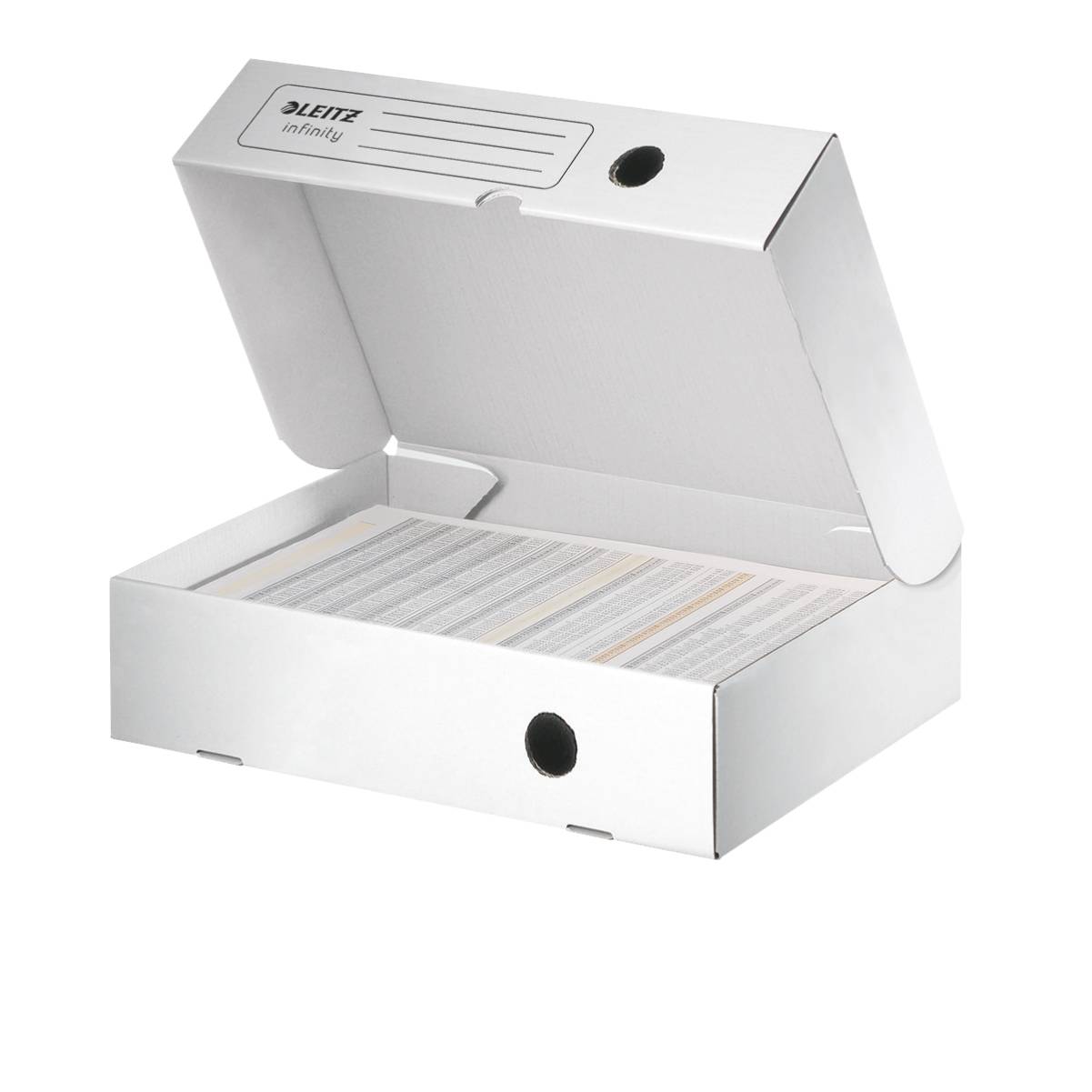 Esselte Leitz 10 Archivboxen Infinity weiß 25.5 x 33.0 8.0 cm