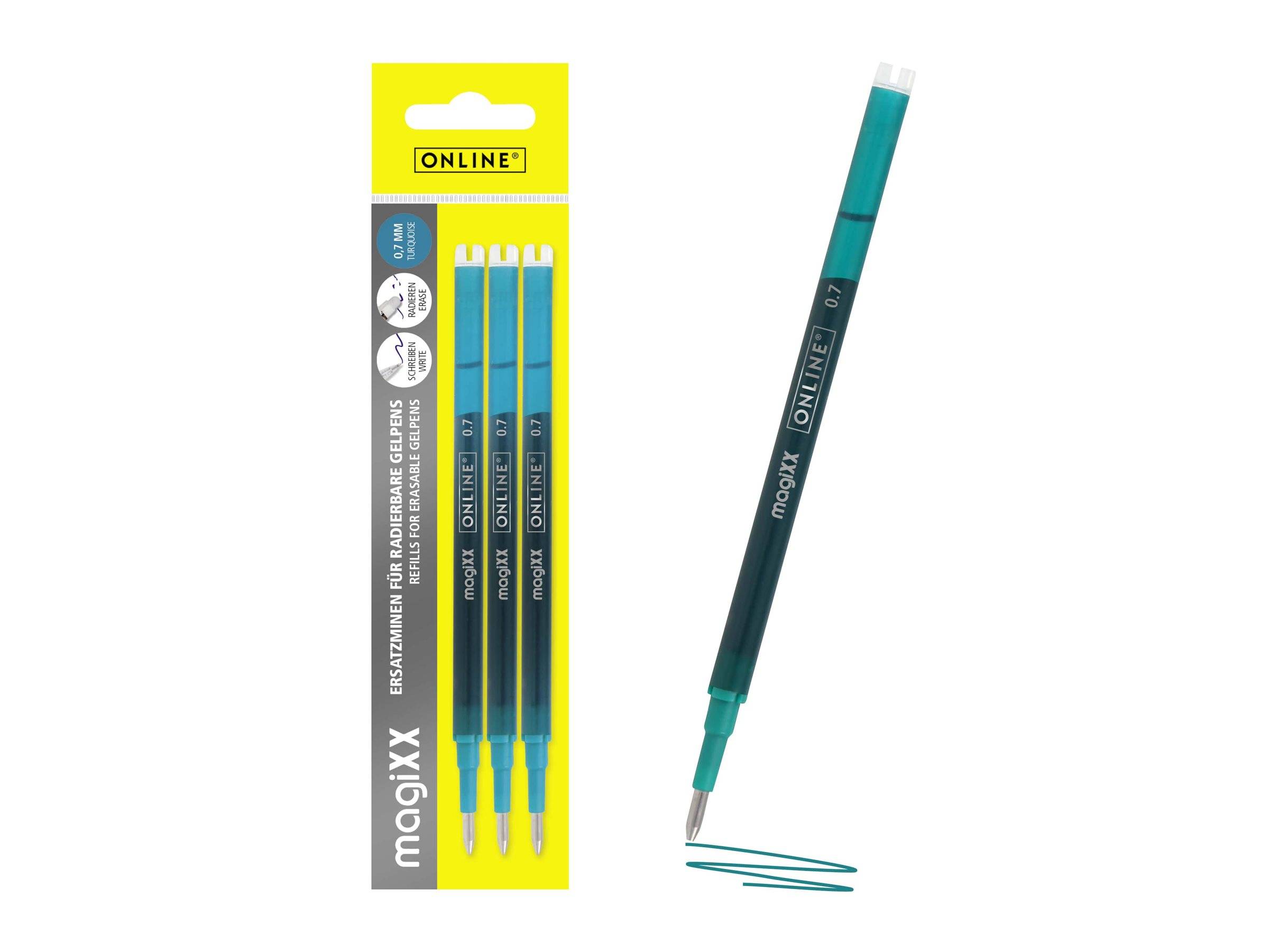 ONLINE magiXX - Nachfüllpatrone - nicht dauerhaft - Türkis - Geltinte - 0.7 mm