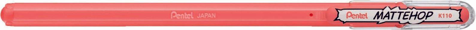Pentel Mattehop Gelschreiber 0.5 mm, Schreibfarbe: Orange K110-VP2X
