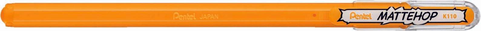 Pentel Mattehop Gelschreiber 0.5 mm, Schreibfarbe: Gelb K110-VF2X