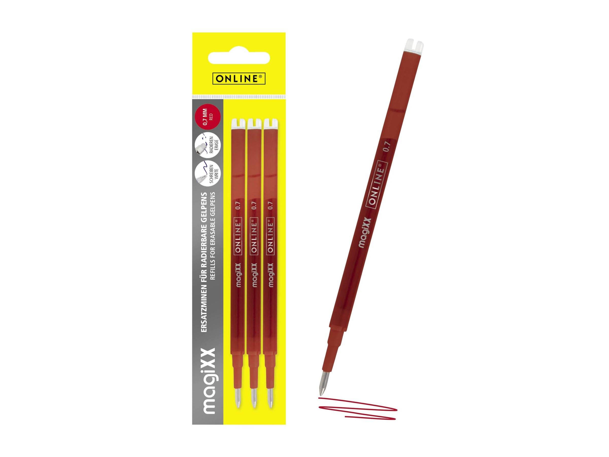 ONLINE magiXX - Nachfüllpatrone - nicht dauerhaft - Rot - Geltinte - 0.7 mm