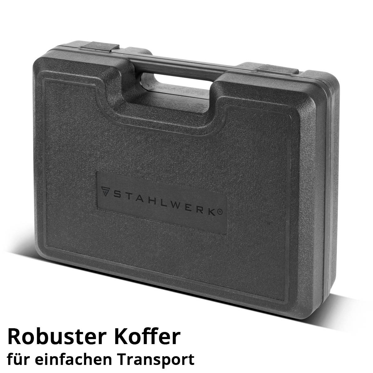 STAHLWERK Gripzangen Set 4-teilig C-Form 6 bis 14 Zoll inklusive Transportkoffer