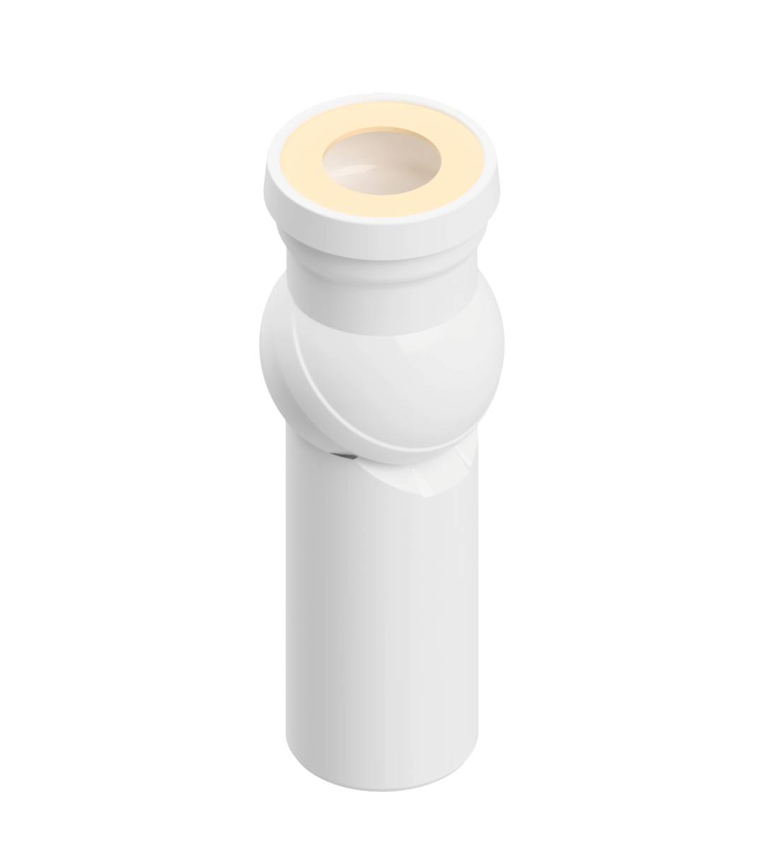 Alcadrain A90-90R WC Anschlussbogen 0-90°, verstellbar