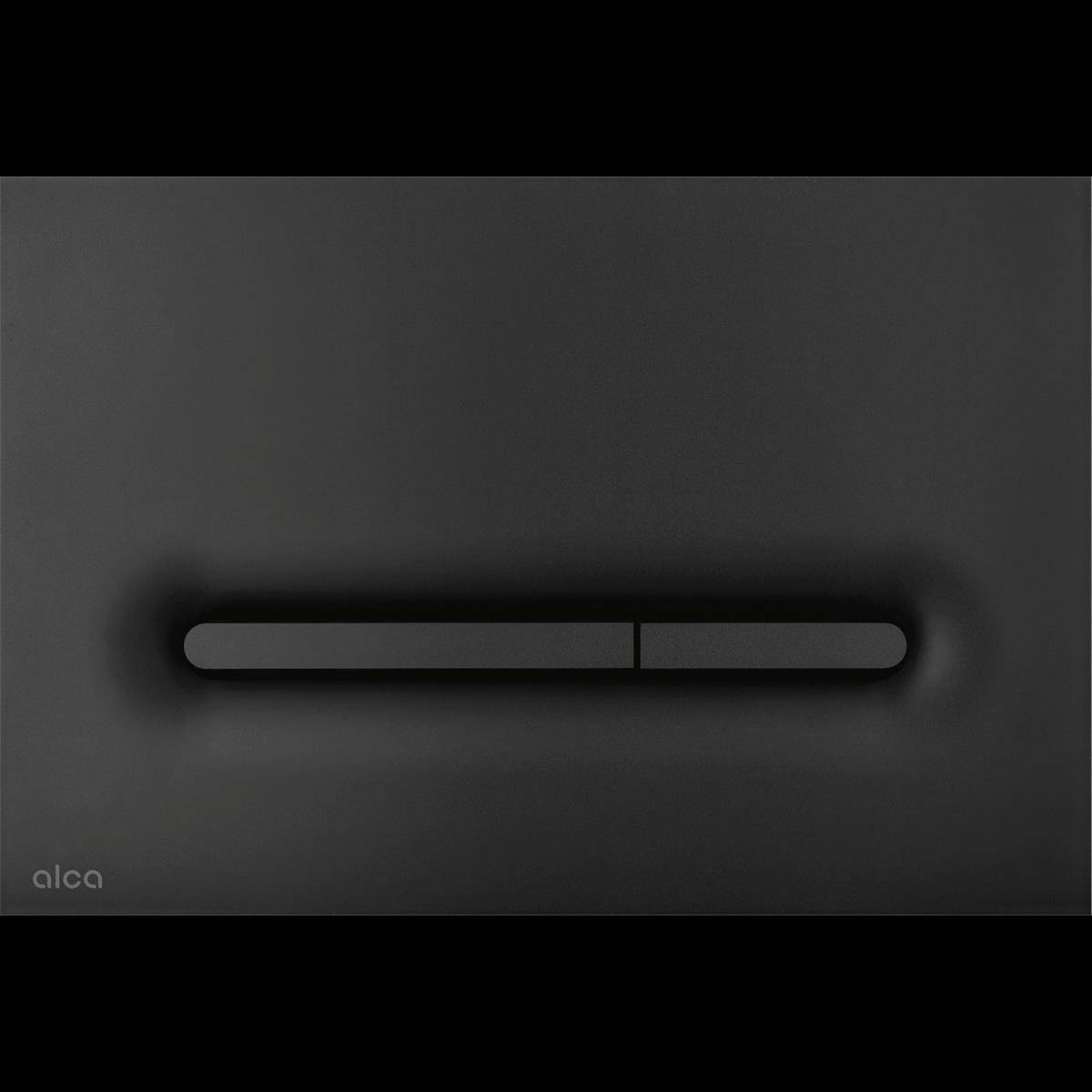 Minimalistische dunkelgraue Oberfläche mit einer zentrierten horizontalen Fortschrittsleiste, unterteilt in zwei Segmente mit einem kleinen Trennstrich.
