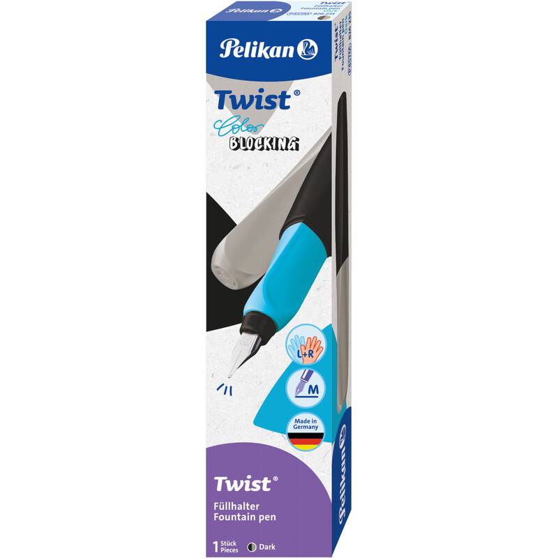 Pelikan Twist Füllhalter Color Blocking, dark