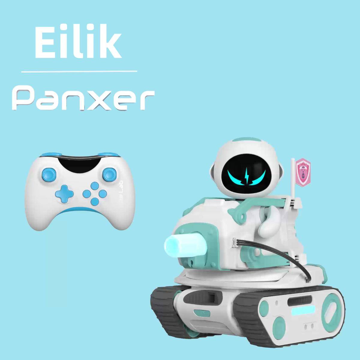 Energize Lab Eilik + Panxer Bundle, interaktiver Emotionsroboter mit Fahrzeug, Multiplayer-Funktion