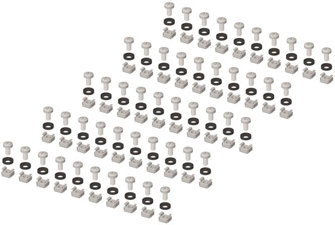 ENOC Muttern + Schrauben KM06 VE=50Stück Install.Baumaterial Netzw.Telekomm DNT-Schränke u Zubeh