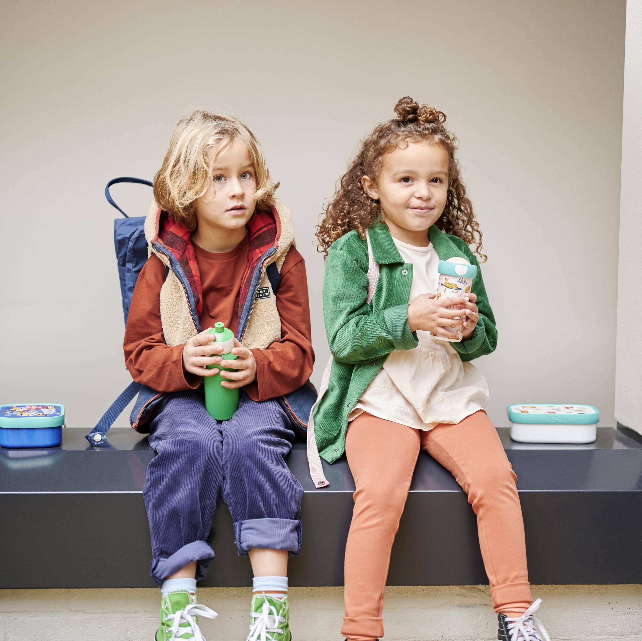 Mepal - Trinkflasche Pop-up Campus - Wasserflasche - Auslaufsichere Flasche für die Schule - Wiederverwendbar - BPA-frei & Spülmaschinenfest - 400