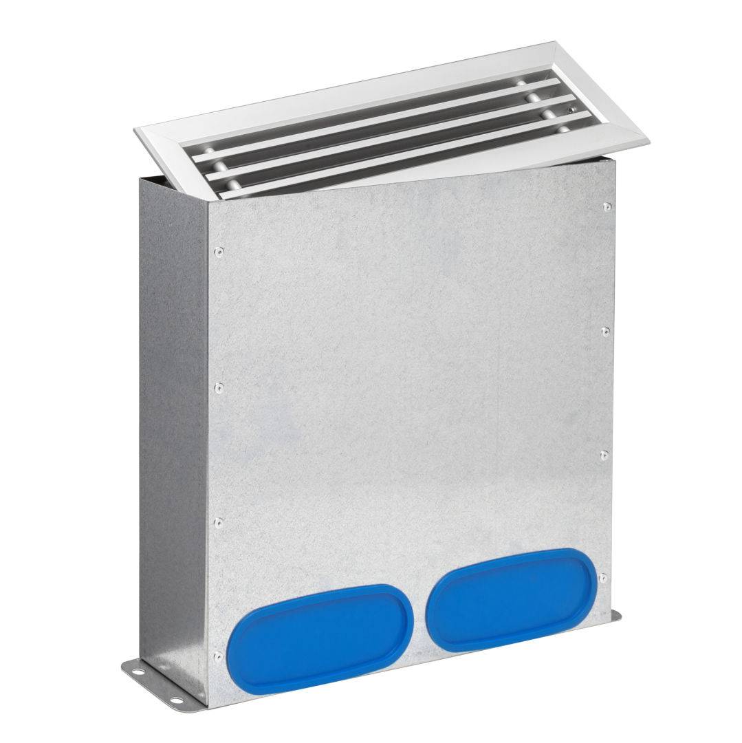 Kermi x-well Boden-Luftauslass mit Metallgitter, f. Luftkanal 132x52 - Y2201075012K