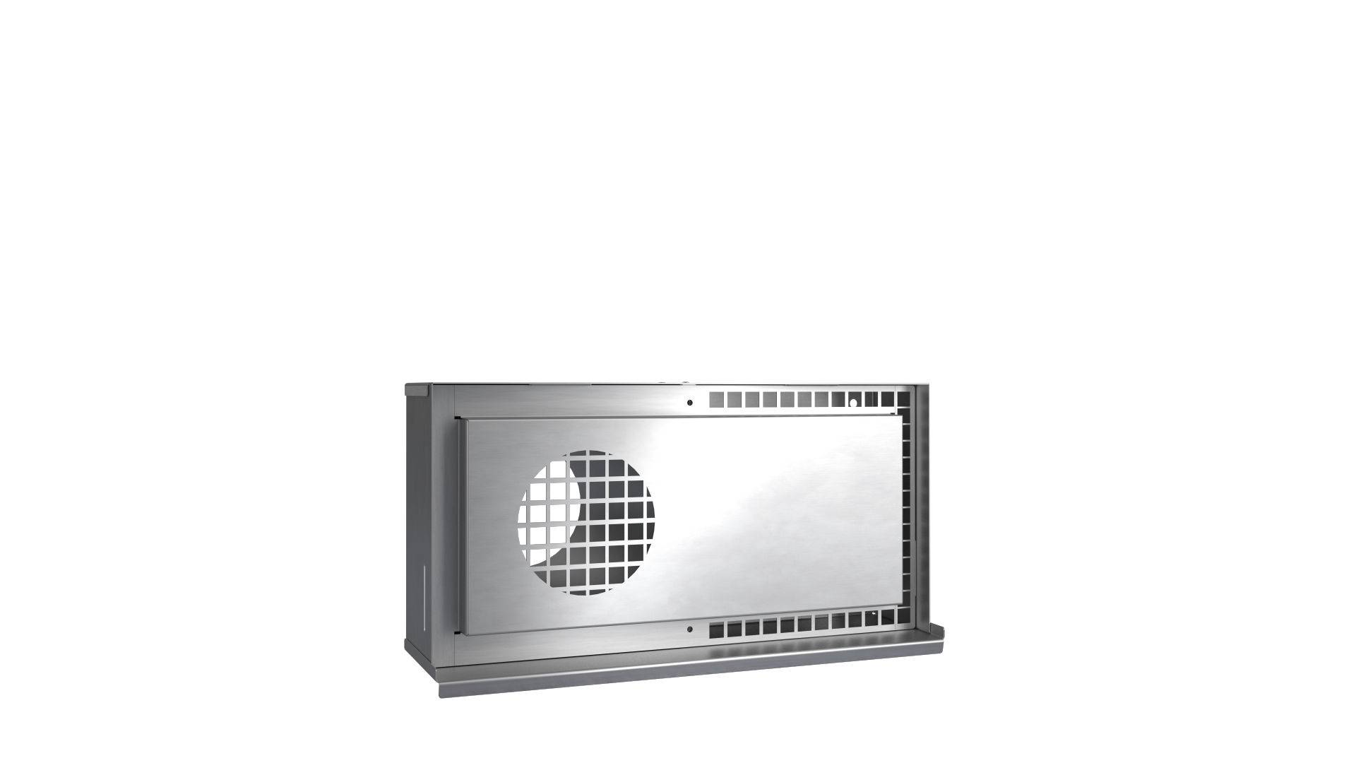 Kermi x-well Wetterschutzgitt. doppelt NW160, waagrecht, f. Wandeinbau, Edelst. - Y2401160008K