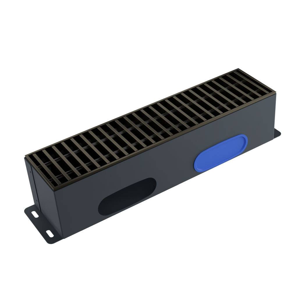 Kermi x-well Boden-Luftauslass 120x120x500, Rollrost Alu bronze - Y250200100BK