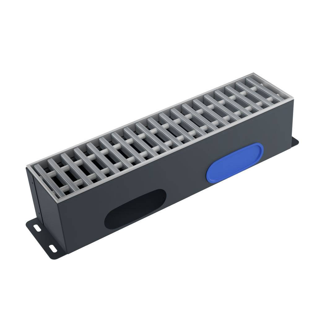 Kermi x-well Boden-Luftauslass 120x120x500, Rollrost Edelstahl - Y250200100FK