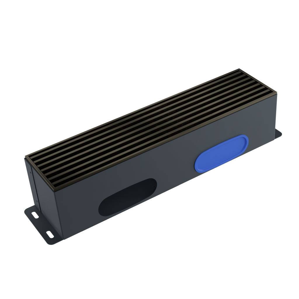 Kermi x-well Boden-Luftauslass 120x120x500, Linearrost Alu bronze - Y2502001102K