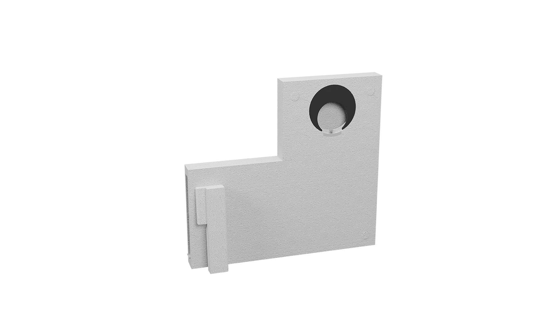 Kermi x-well Fensterlaibungselement DN 160, für Pendellüfter, t=60 mm - Y3502000030K