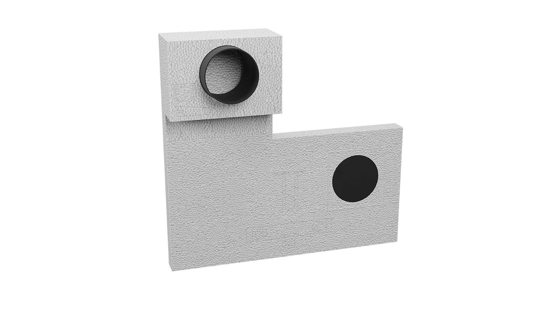 Kermi x-well Fassadenelement Front DN 160, für Pendellüfter, t=60 mm - Y3502000034K