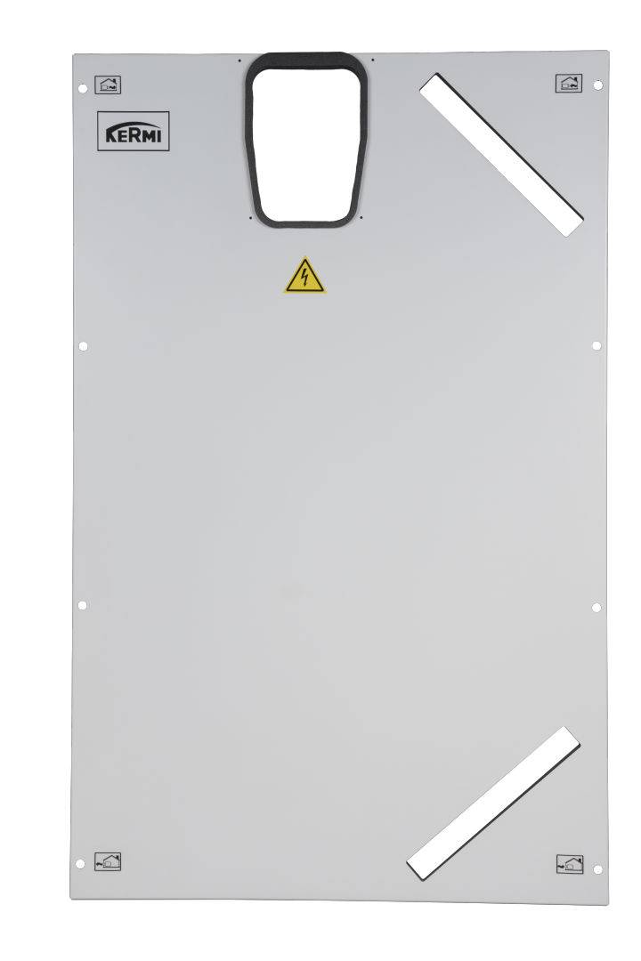 Kermi x-well Frontabdeckung Metall, weiß für F130 - Y9103000073K
