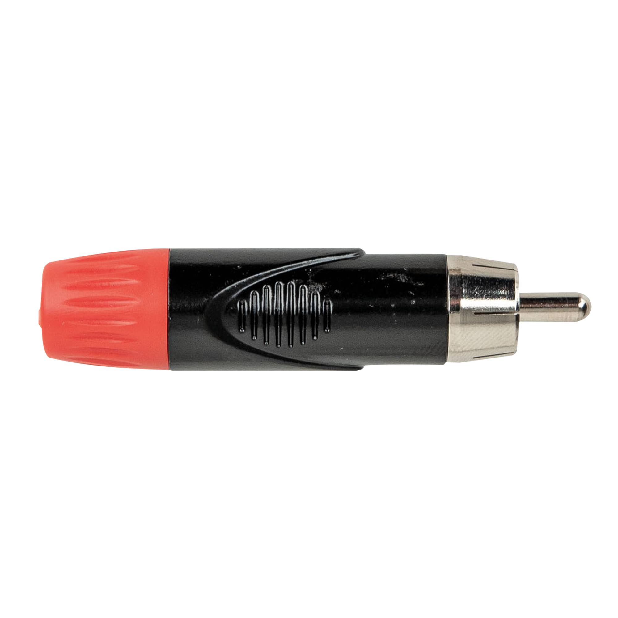 DAP RCA Connector - Male - Black Housing Rote Endkappe
