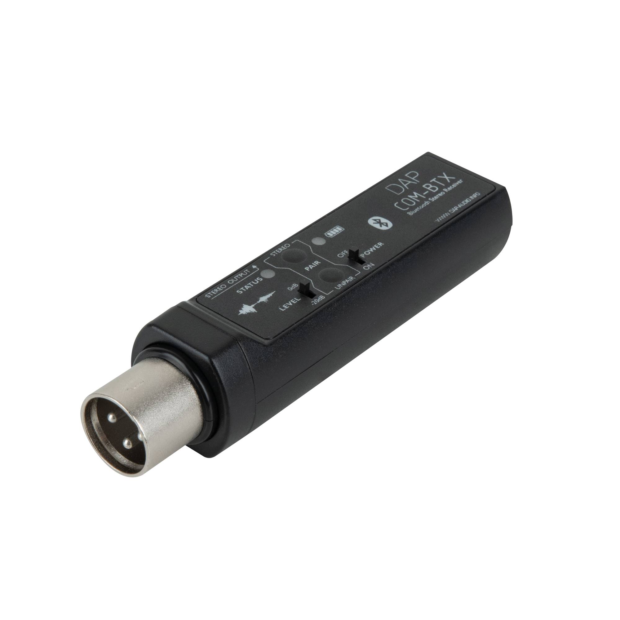 DAP COM-BTX BT 5.0 Audio Receiver XLR-Empfänger für Stereo/Mono und Master/Slave